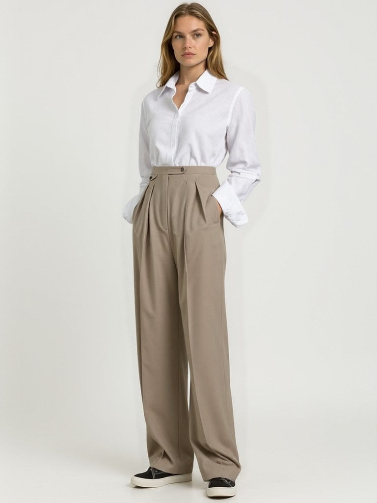 Woolen Oversized Pantalon