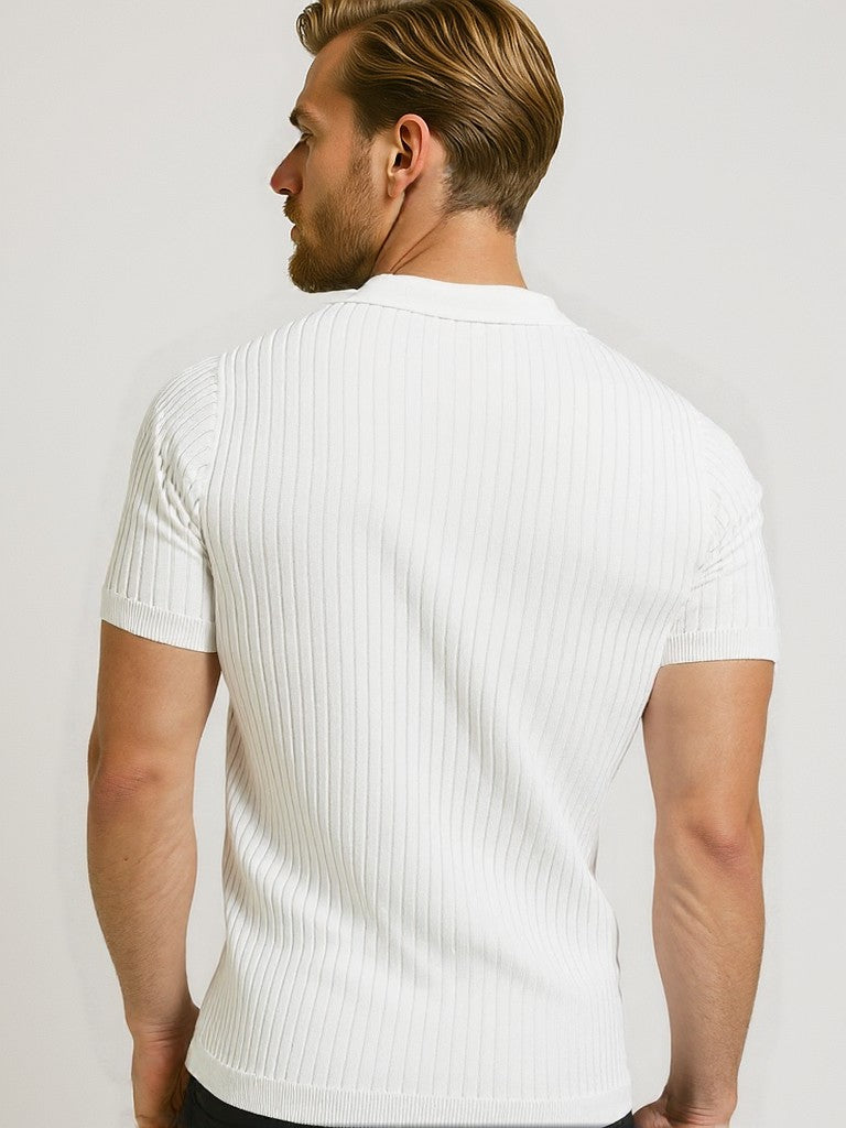 Florence - Ribbed Cotton Polo