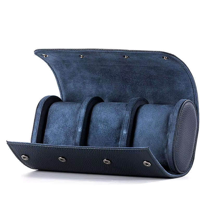 Watch Case Travel Organizer - Watch Roll Case - 3 Watch Case Display Storage for Men - Watches Accessory Gift