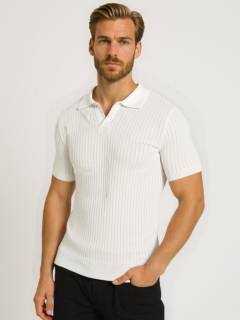 Florence - Ribbed Cotton Polo