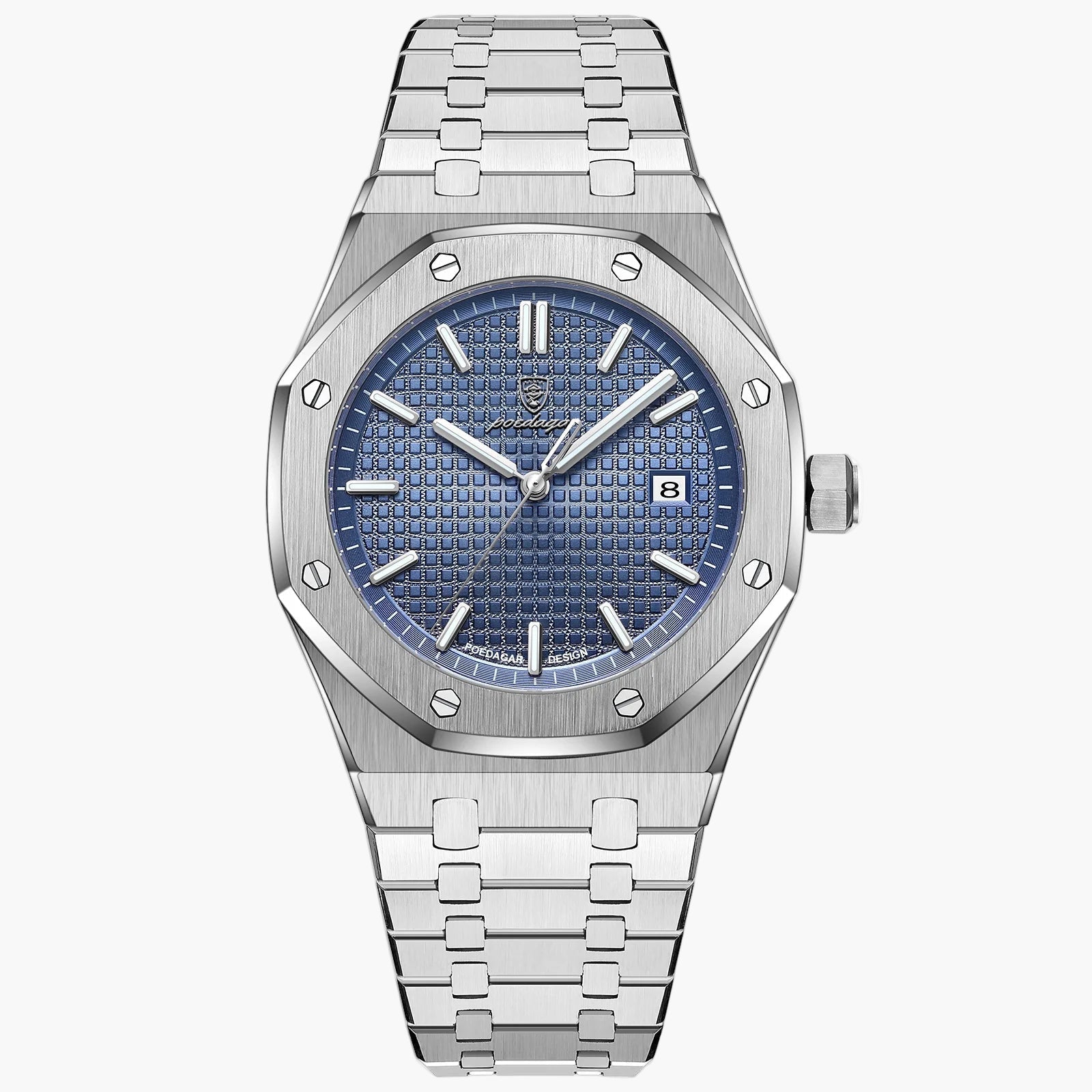 Luxury Business Man Wristwatch Waterproof Luminous Date Men Watch Stainless Steel Fashion Quartz Watches for Men Reloj